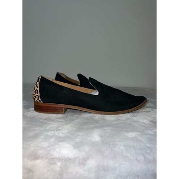 Women’s Black Leather Pointed Loafer Flats Shoe US 8 - Picture 8 of 8